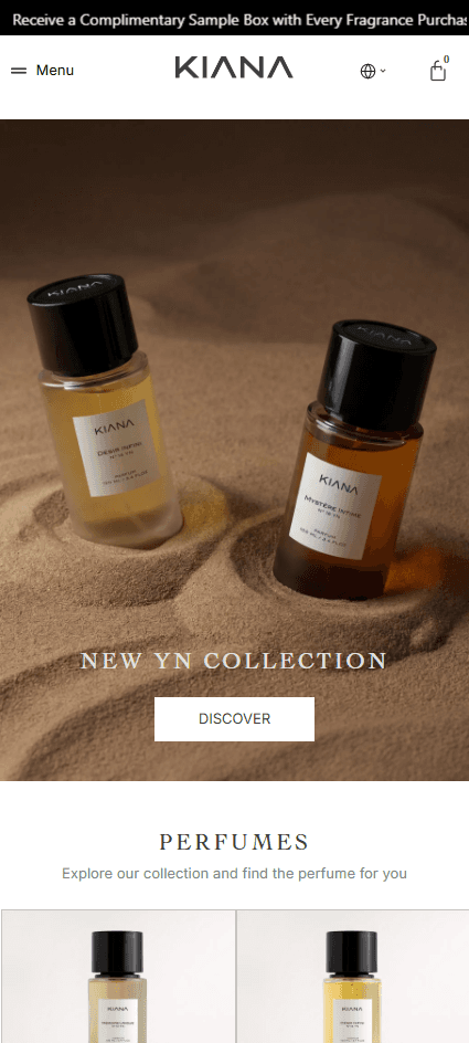 موقع كيانا للعطور